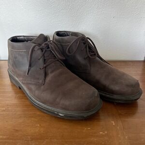 SAS Statesman Chukka Boots Shoes Mens Size 12 M Brown Leather Orthotic Comfort